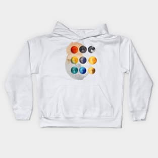 Lunar Phases Unveiled - Embrace the Dance of the Moon Kids Hoodie